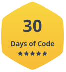 Thirty Days Of Code in CPP